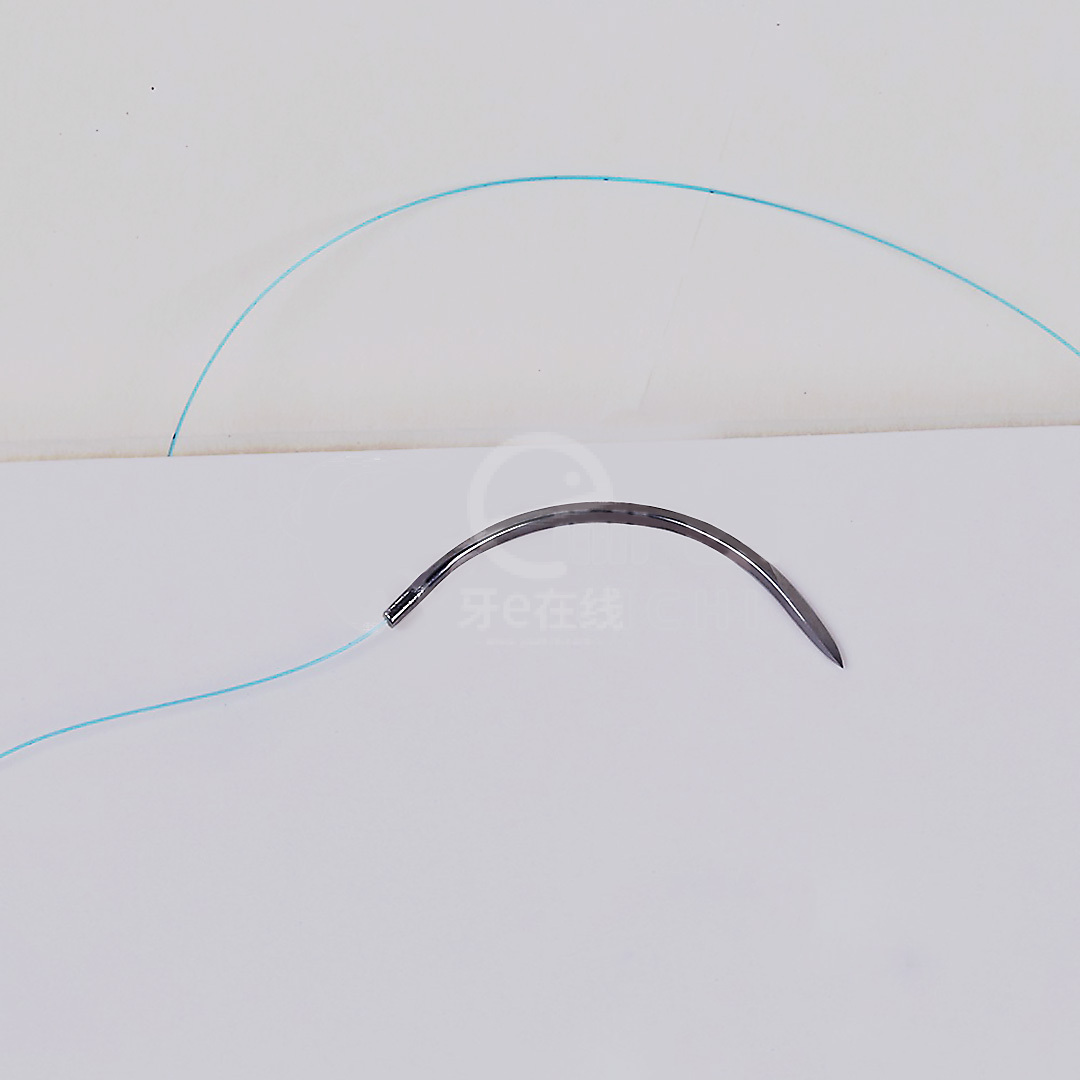 井蓝 非吸收性外科缝合线(带针尼龙线)10*1