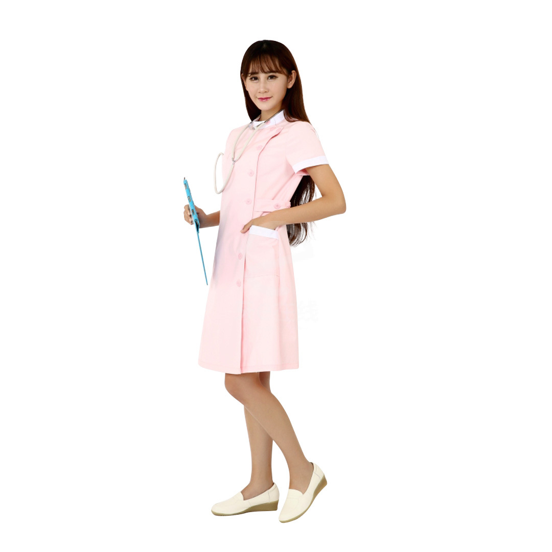 恒达 护士裙夏装/护士服hx-16-03(粉色),四川恒达,工作服,s号 (155),m