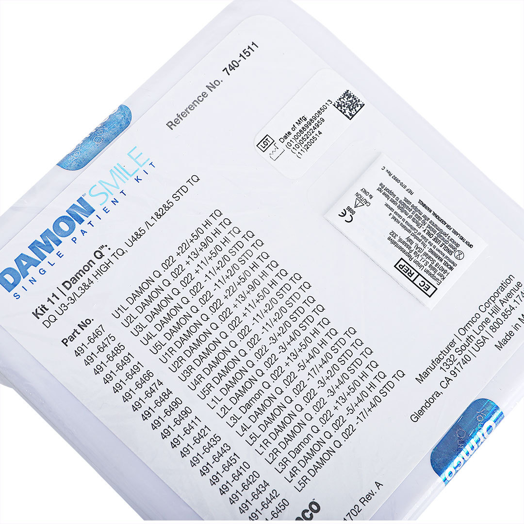 奥美科damonq高转矩金属自锁托槽