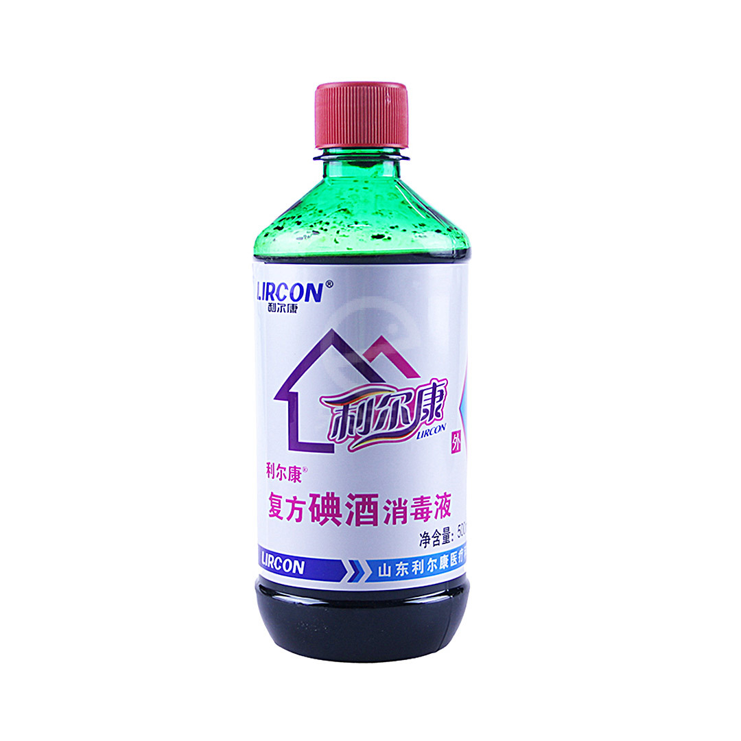 利尔康 复方碘酒消毒液500ml 、山东利尔康、酒精,500ml,4830016001,4830033001-牙e在线 牙科综合性服务型电商平台