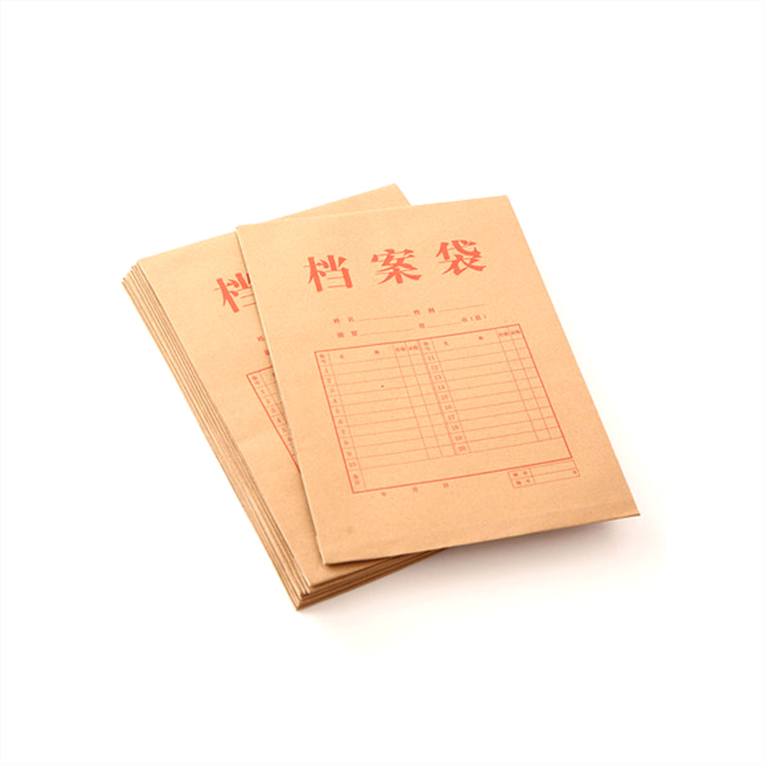 得力5953牛皮纸档案袋/病历袋10个